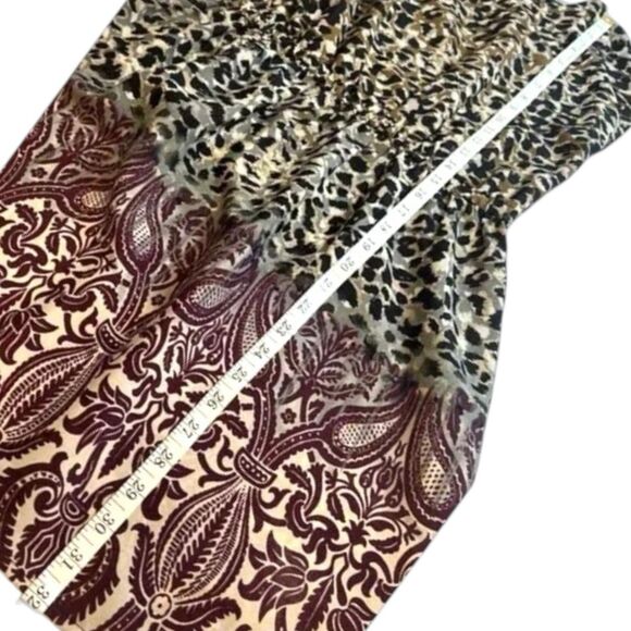 BeBop Midi Dress M Boho Animal Print Purple Fall Layering Y2K Retro Aesthetic - Picture 6 of 13